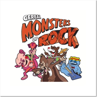 Cereal Monsters of Rock Posters and Art